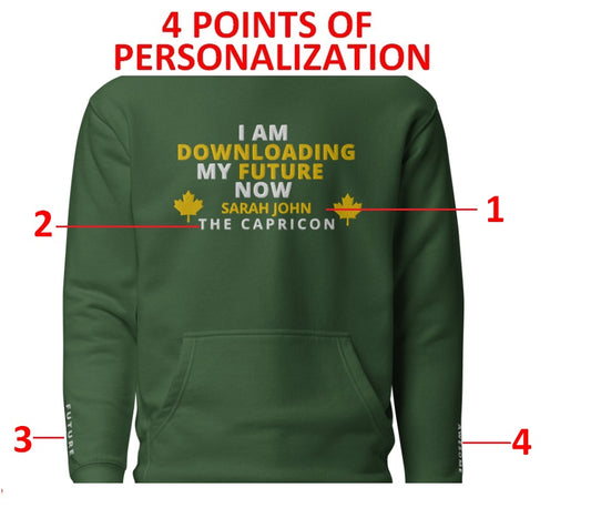 Personalised Embroidered Hoodie Unisex EH-49