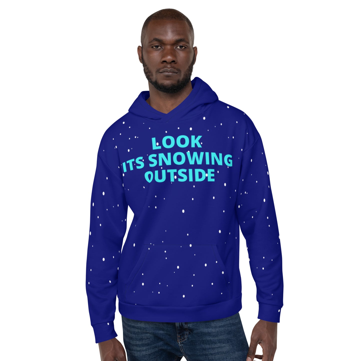 Look Its Snowing Outside With Your Name All Over Print Unisex Hoodie Aoh-28