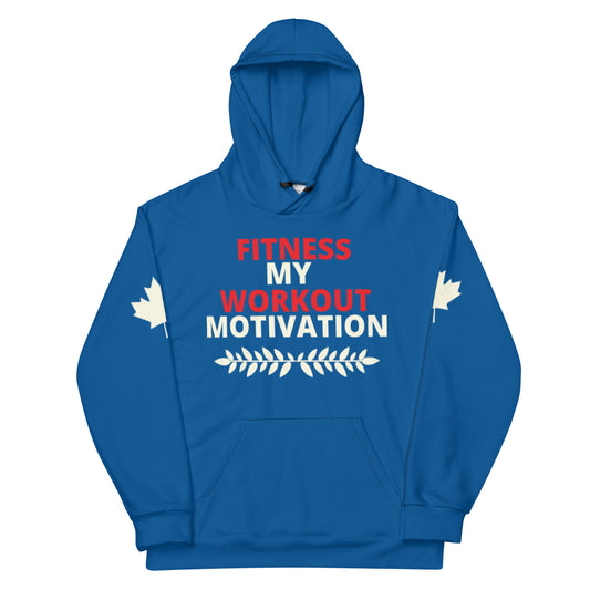 Workout Hoodie Personalised All Over Print Unisex Aoph-48