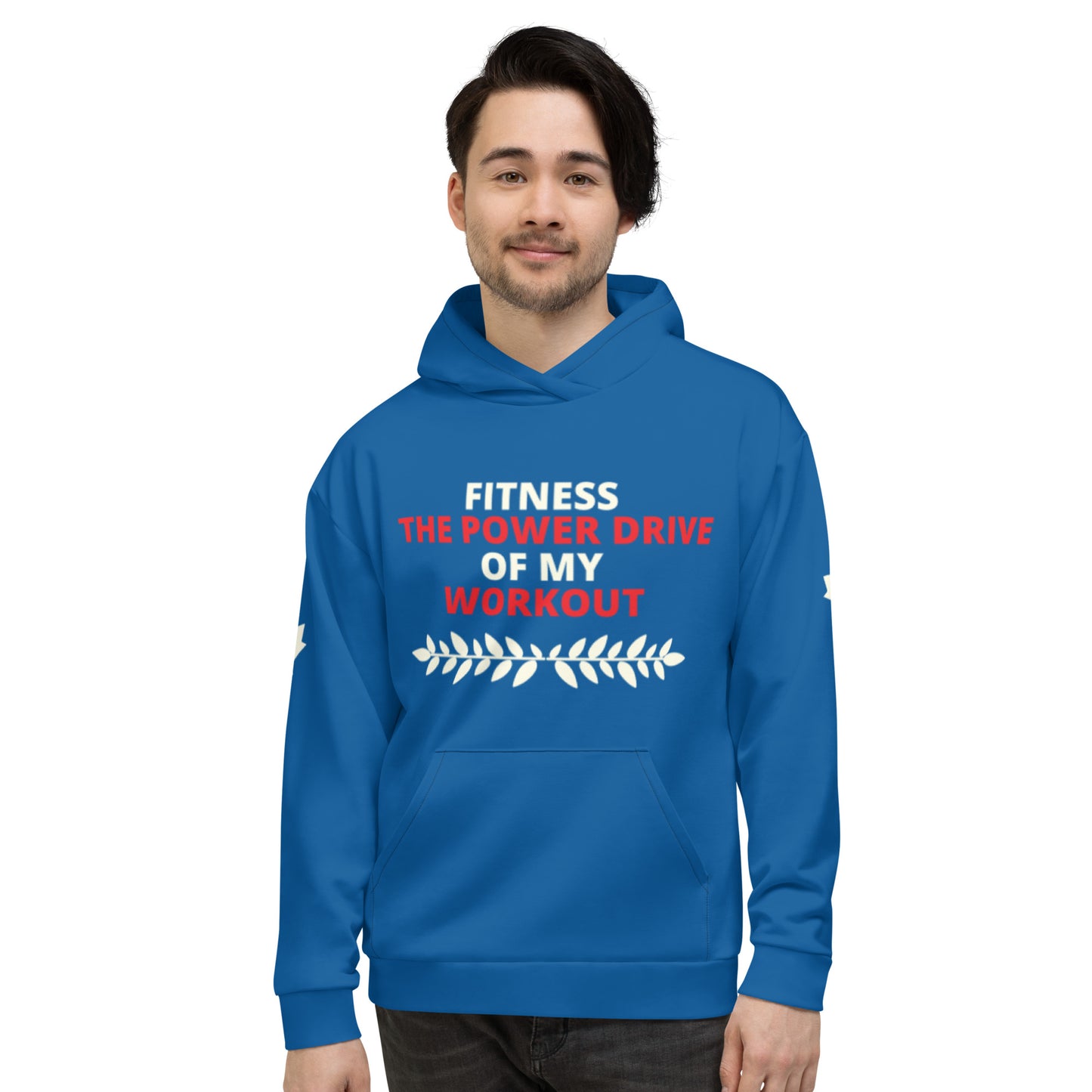 Workout Hoodie Personalised All Over Print Unisex Aoph-49