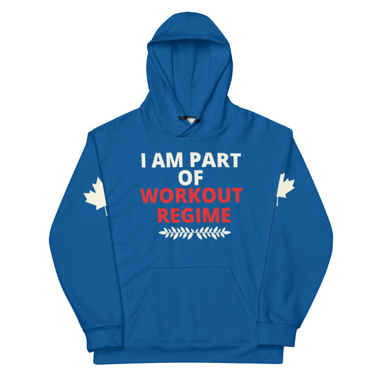 Workout Hoodie Personalised All Over Print Unisex Aoph-56