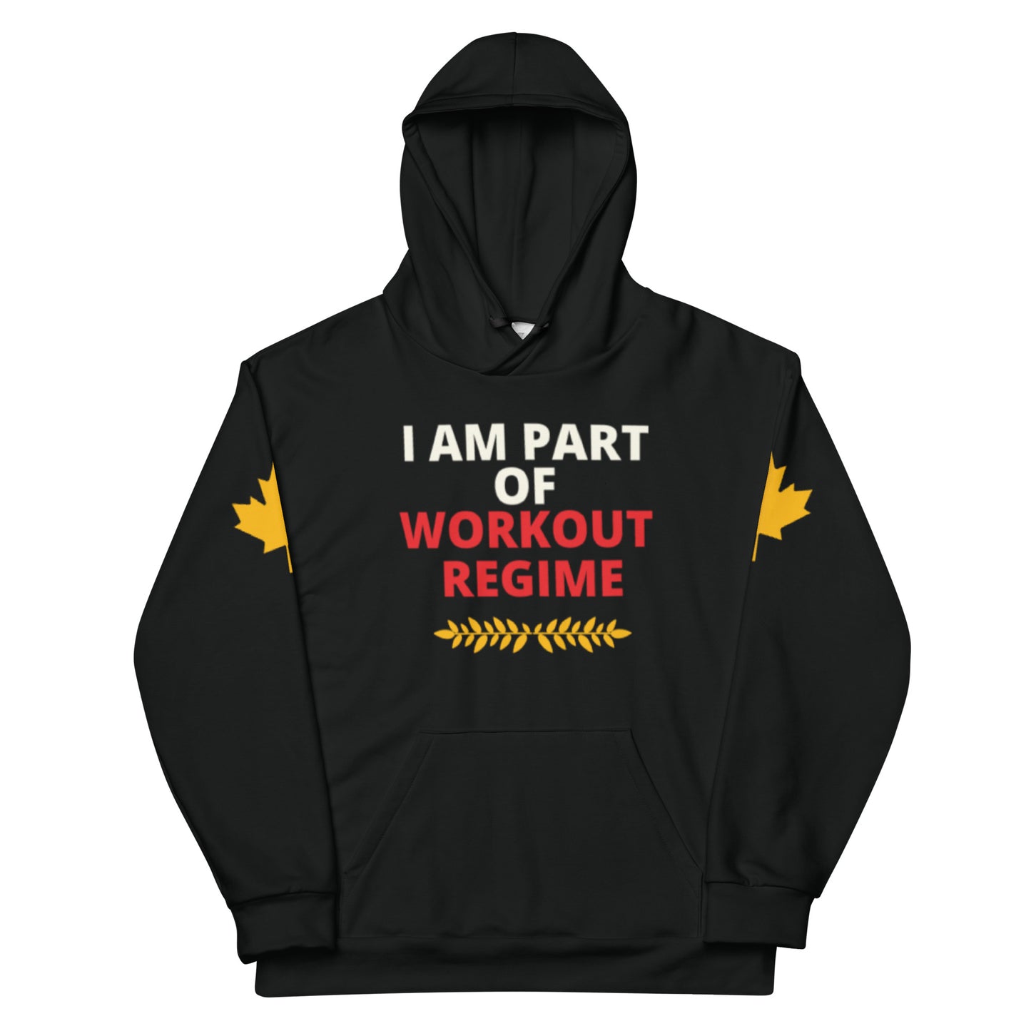 Workout Hoodie Personalised All Over Print Unisex Aoph-57