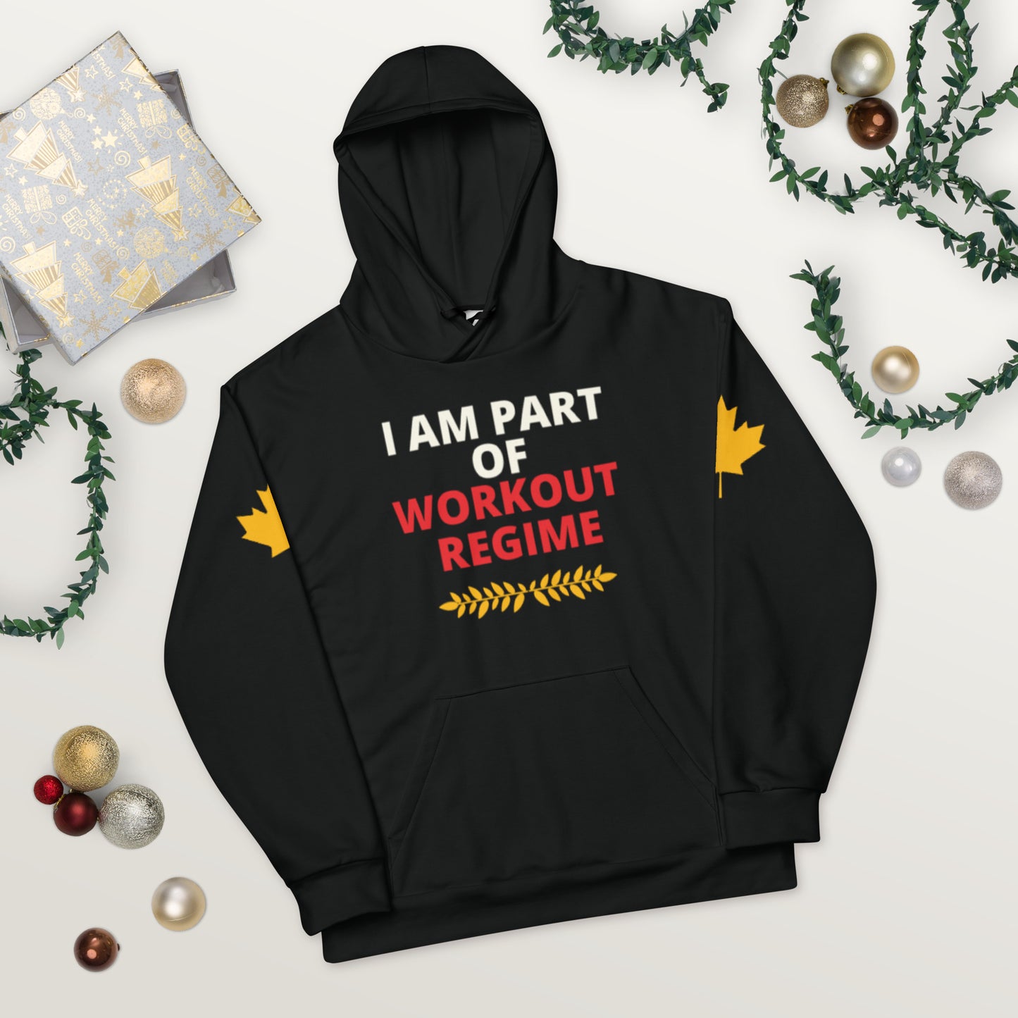 Workout Hoodie Personalised All Over Print Unisex Aoph-57