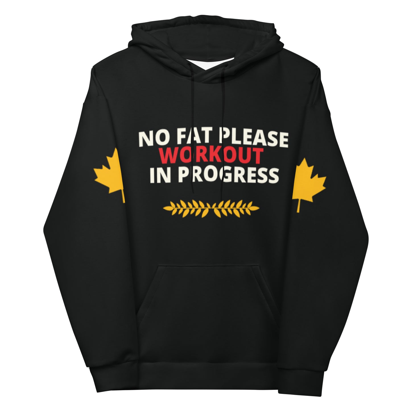 Workout Hoodie Personalised All Over Print Unisex Aoph-59