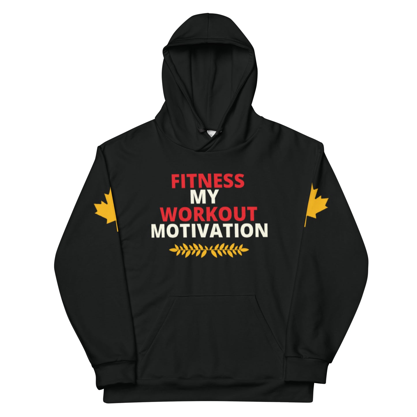 Workout Hoodie Personalised All Over Print Unisex Aoph-61