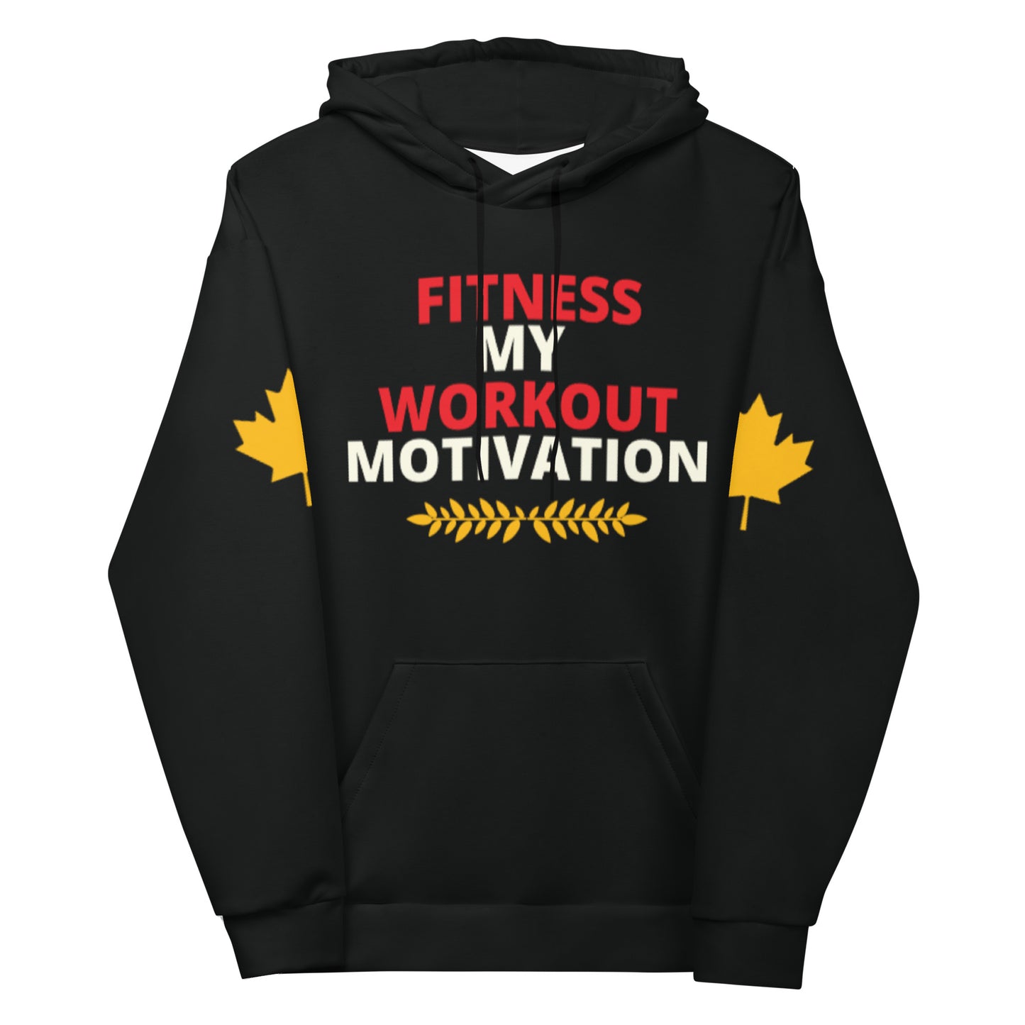 Workout Hoodie Personalised All Over Print Unisex Aoph-61