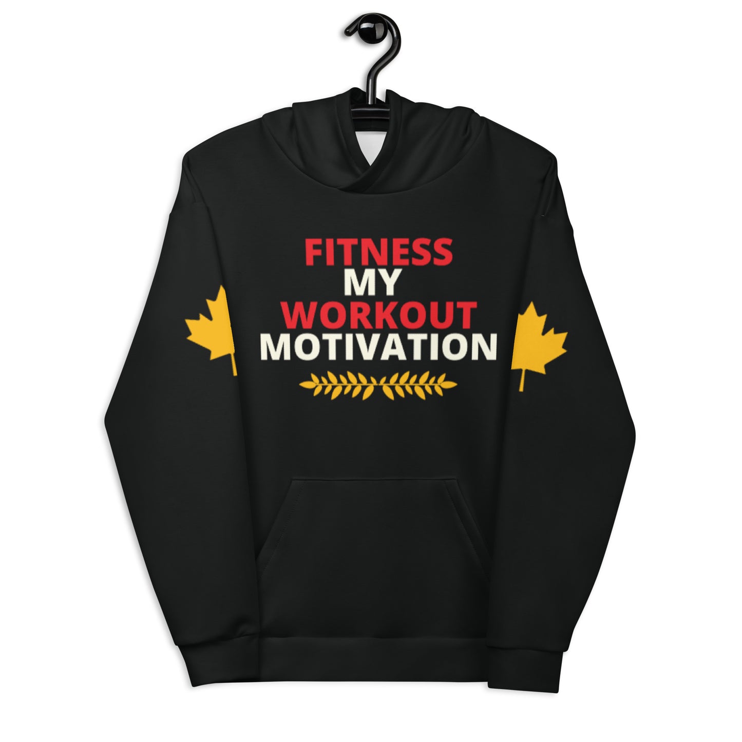 Workout Hoodie Personalised All Over Print Unisex Aoph-61