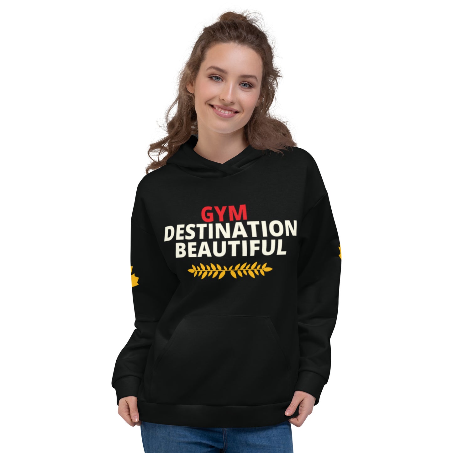 Workout Hoodie Personalised All Over Print Unisex Aoph-64