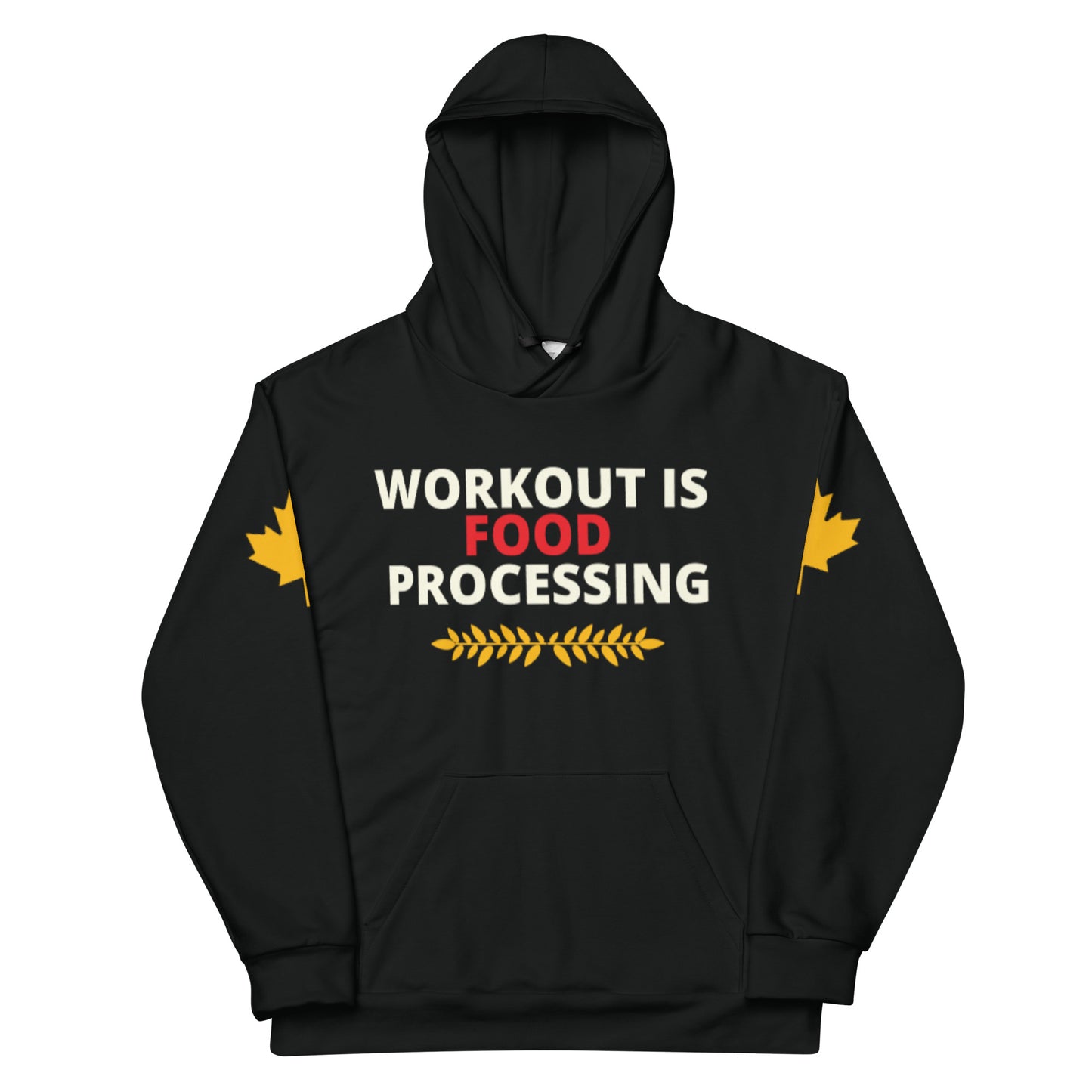 Workout Hoodie Personalised All Over Print Unisex Aoph-71