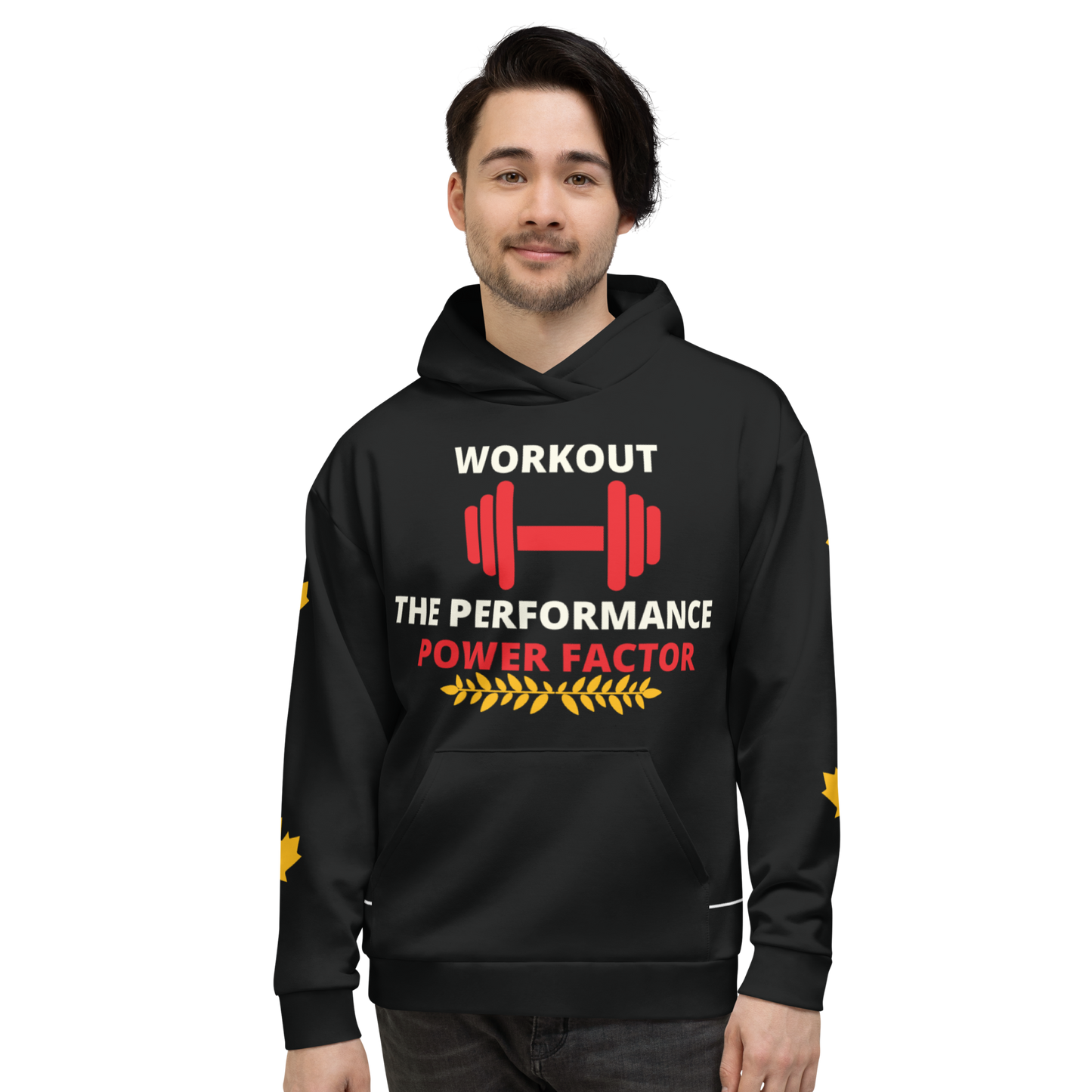 Workout Hoodie Personalised All Over Print Unisex Aoph-58