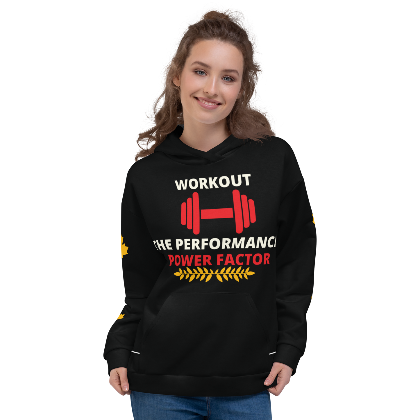 Workout Hoodie Personalised All Over Print Unisex Aoph-58