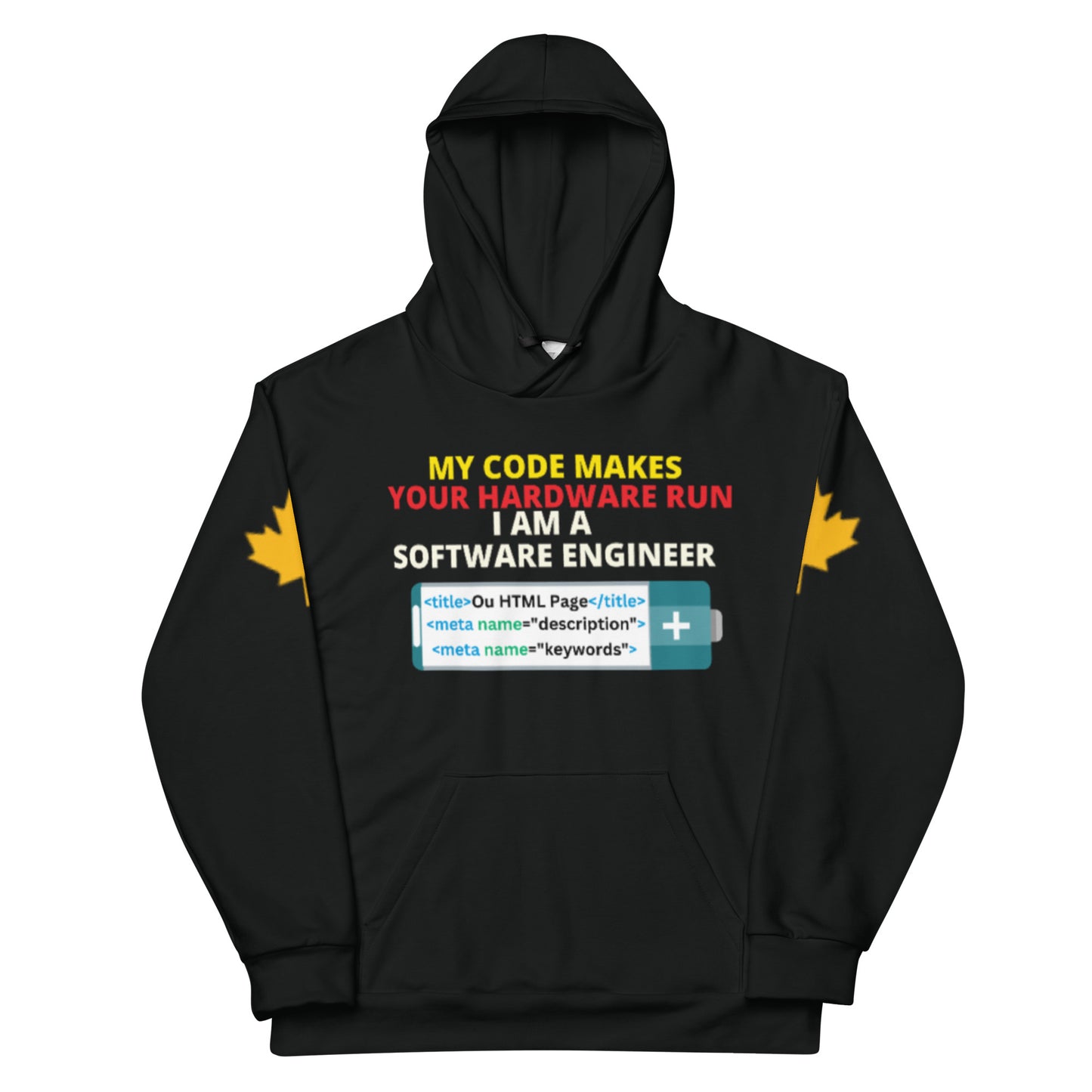 My Code Makes Your Hardware Run Software Engineer Hoodie Personalised All Over Print Unisex Aoph-34