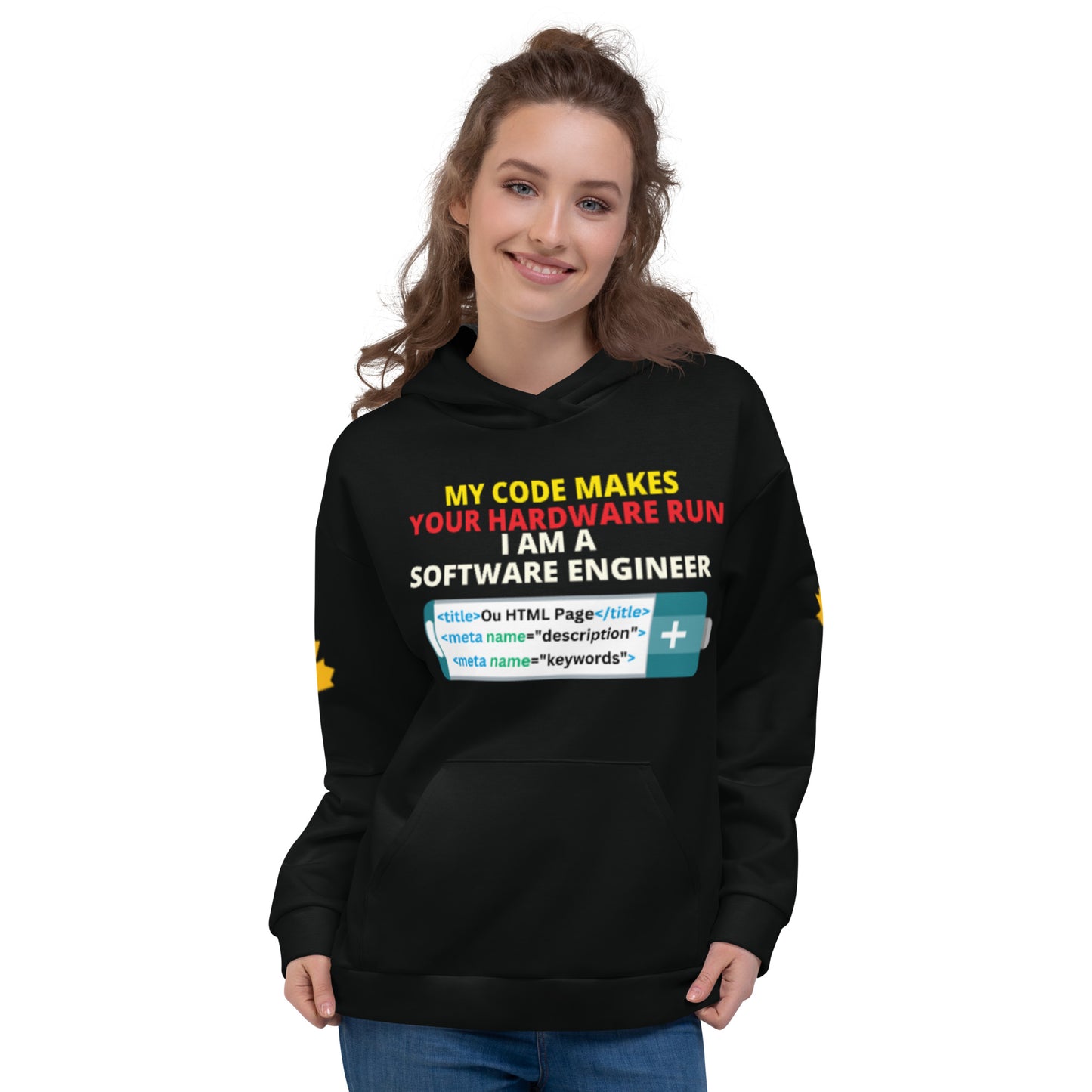 My Code Makes Your Hardware Run Software Engineer Hoodie Personalised All Over Print Unisex Aoph-34