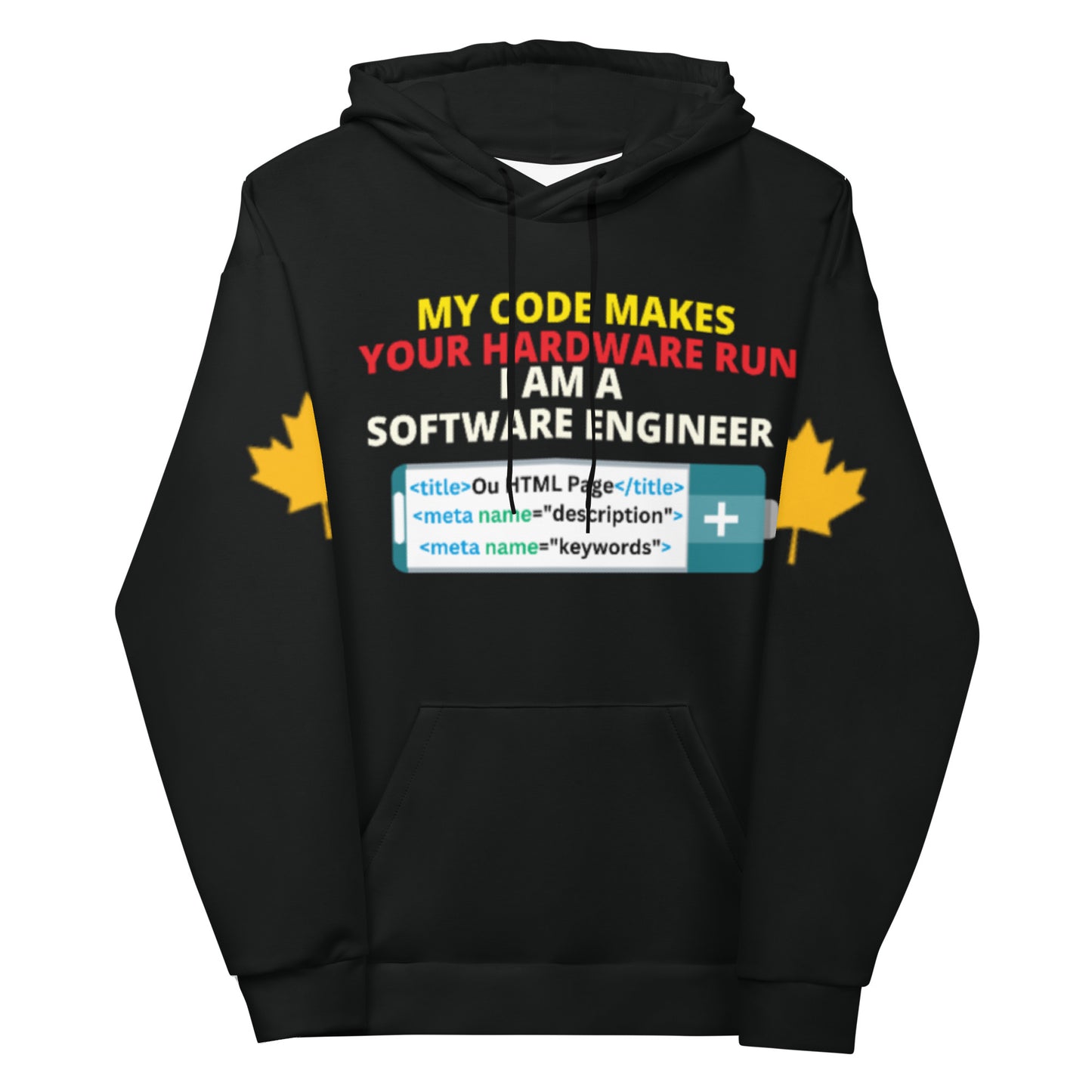 My Code Makes Your Hardware Run Software Engineer Hoodie Personalised All Over Print Unisex Aoph-34