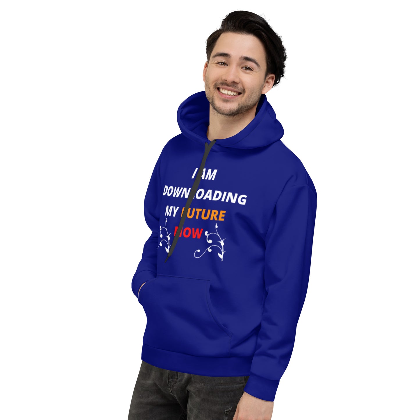 I Am Downloading My Future Now - With Your name All Over Print Unisex Hoodie