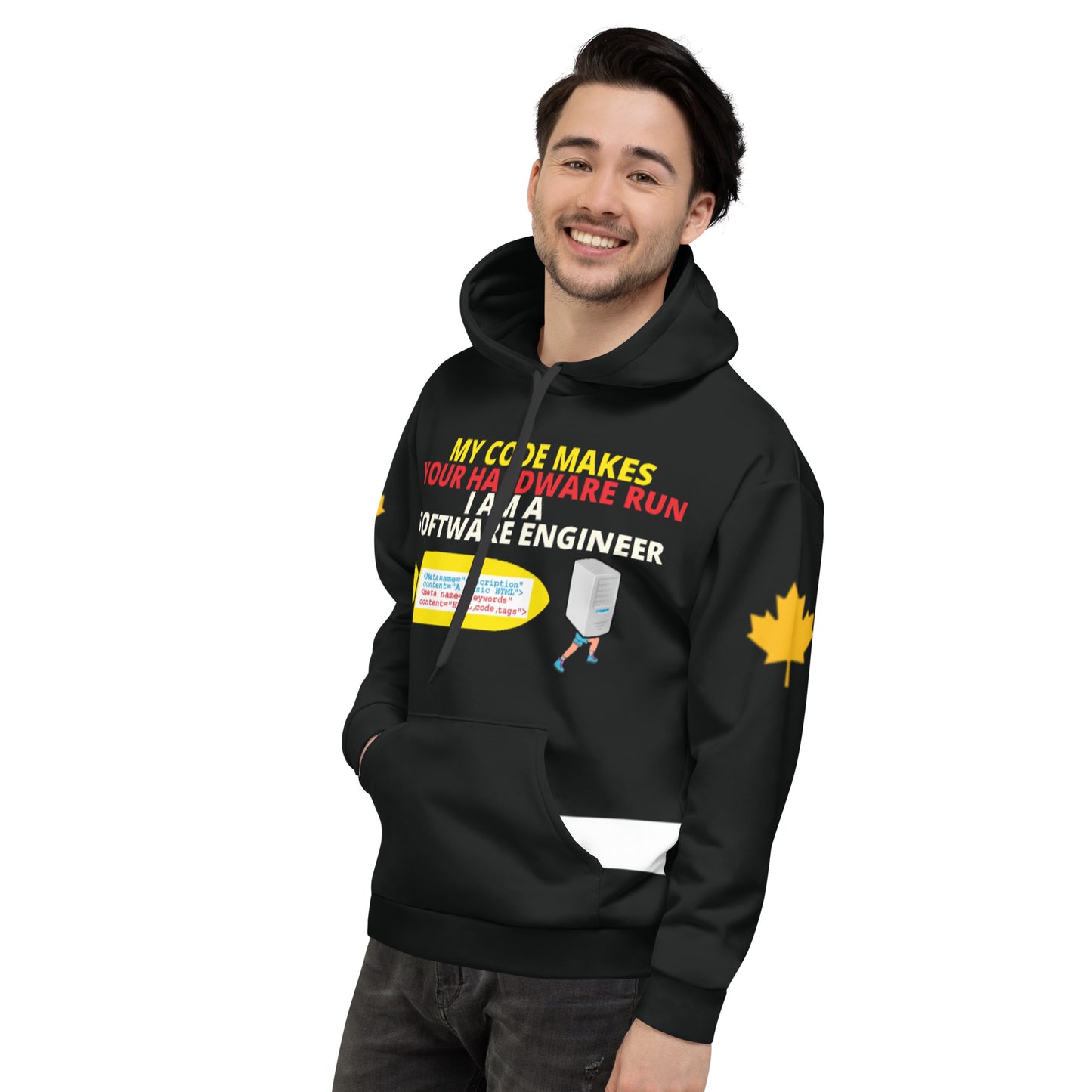 My Code Makes Your Hardware Run Software Engineer Hoodie Personalised All Over Print Unisex Aoph-33