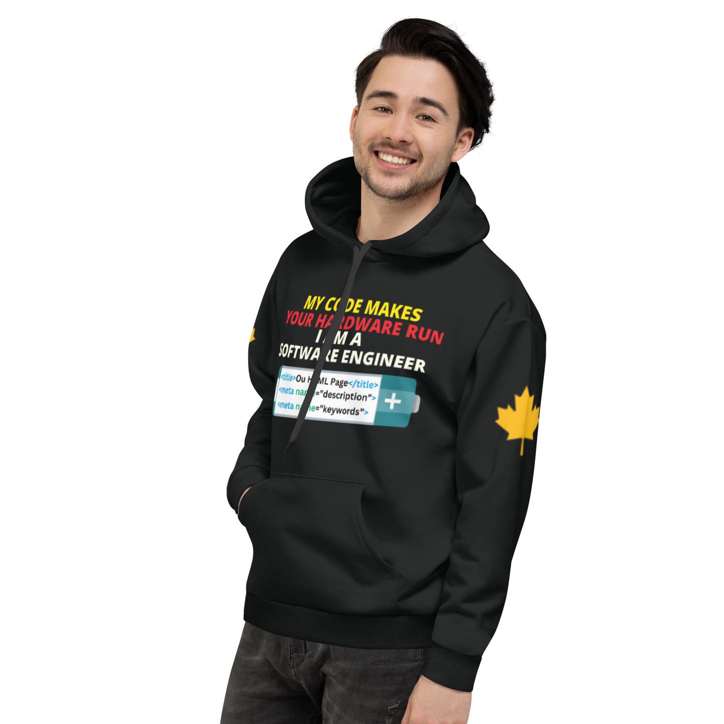 My Code Makes Your Hardware Run Software Engineer Hoodie Personalised All Over Print Unisex Aoph-34