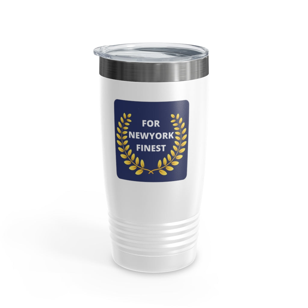 For Newyork Finest Your City Name Ringneck Tumbler, 20oz