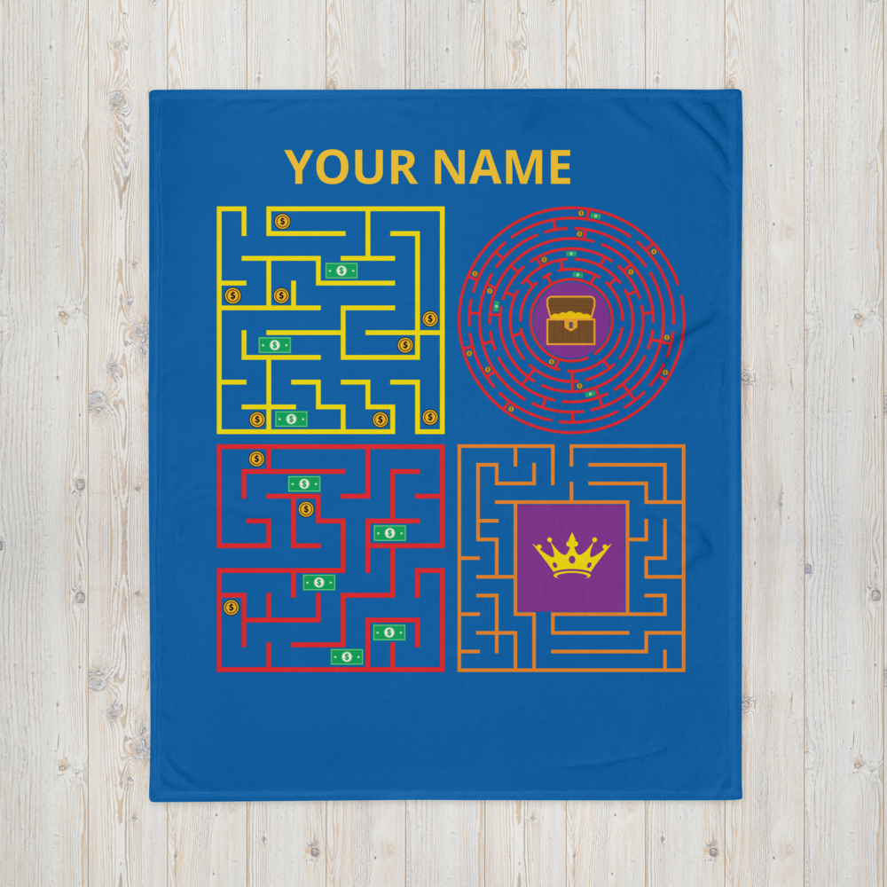 Printed Throw Blanket Personalized TB-111B